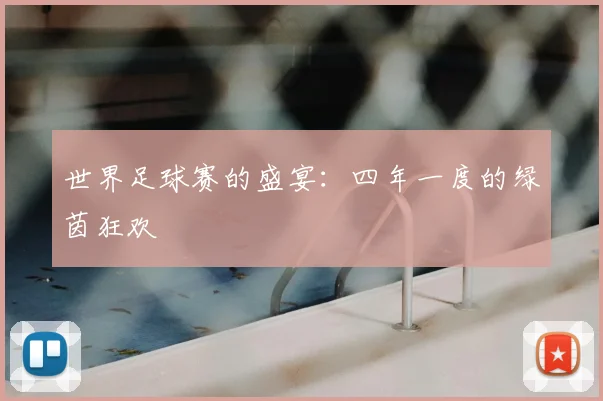 世界足球赛的盛宴：四年一度的绿茵狂欢